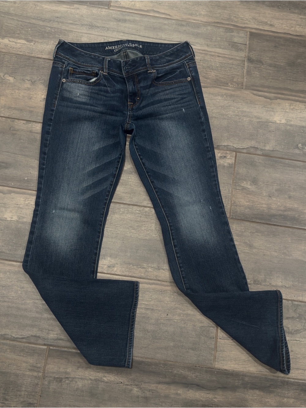 American Eagle Outfitters Dark Blue Bootcut Stretch Jeans